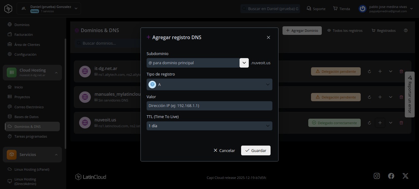 Configuración DNS