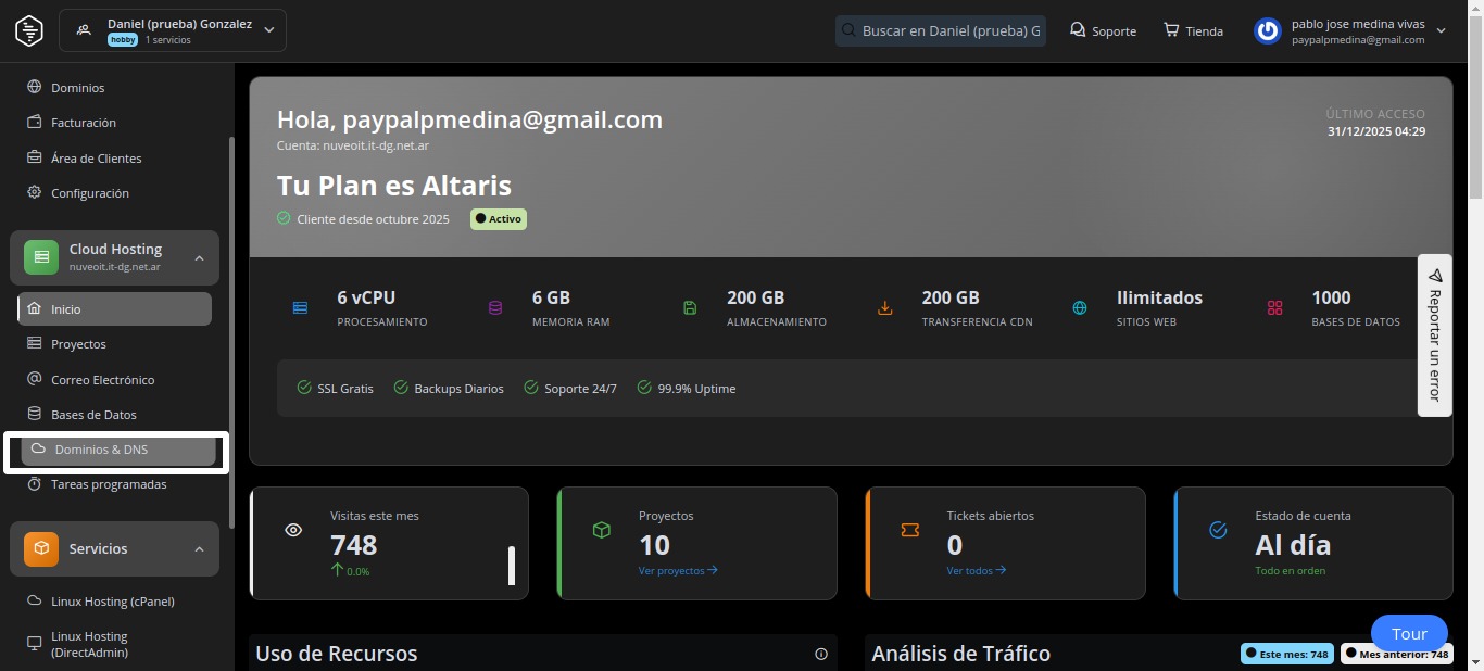 Dominios y DNS